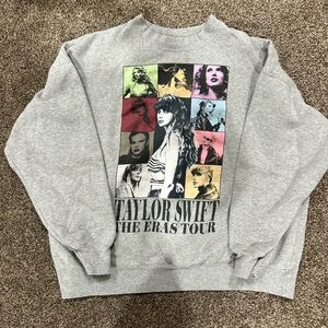 Taylor Swift The Eras Tour Gray Sweatshirt